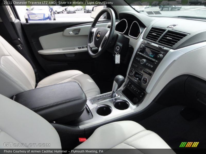 Silver Ice Metallic / Light Gray/Ebony 2011 Chevrolet Traverse LTZ AWD