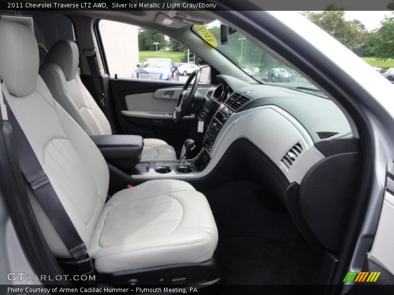 Silver Ice Metallic / Light Gray/Ebony 2011 Chevrolet Traverse LTZ AWD