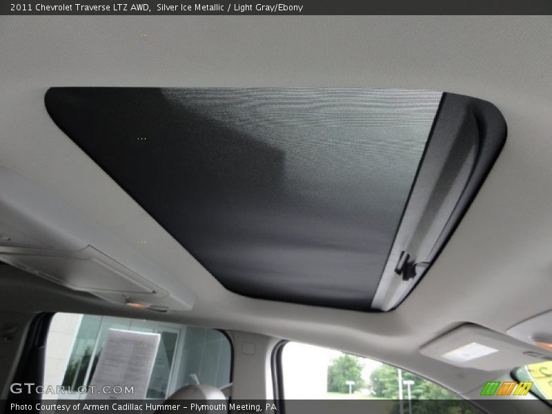 Silver Ice Metallic / Light Gray/Ebony 2011 Chevrolet Traverse LTZ AWD