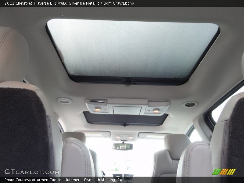 Silver Ice Metallic / Light Gray/Ebony 2011 Chevrolet Traverse LTZ AWD