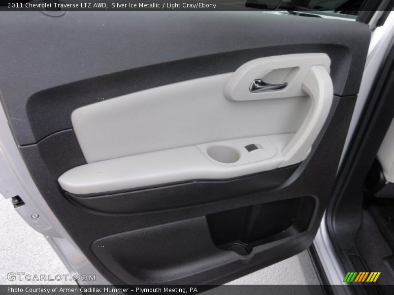 Silver Ice Metallic / Light Gray/Ebony 2011 Chevrolet Traverse LTZ AWD