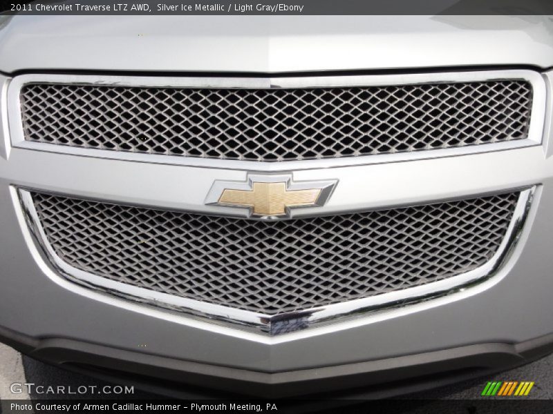 Silver Ice Metallic / Light Gray/Ebony 2011 Chevrolet Traverse LTZ AWD