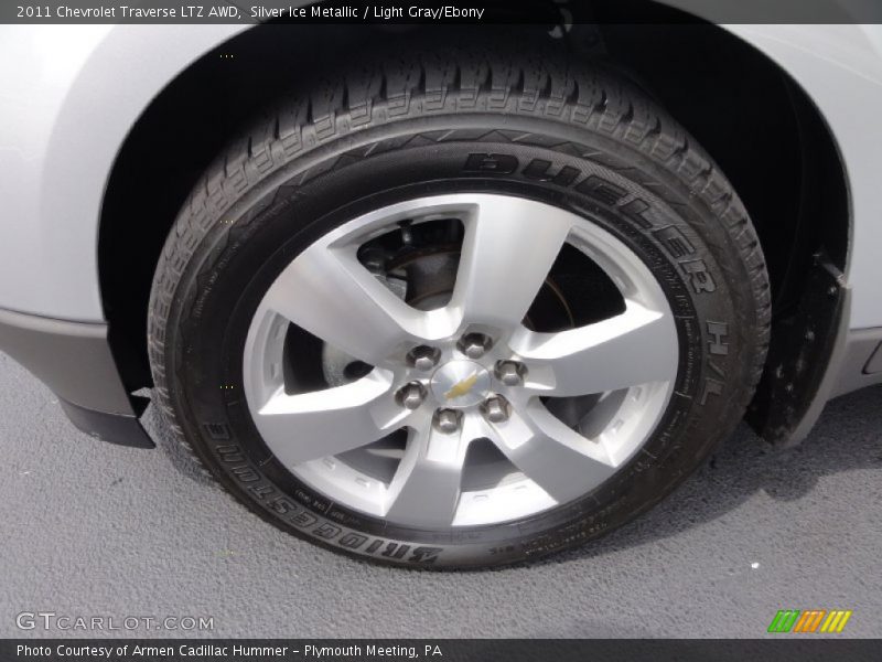 Silver Ice Metallic / Light Gray/Ebony 2011 Chevrolet Traverse LTZ AWD
