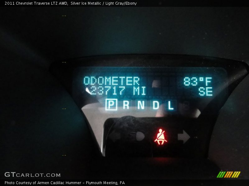 Silver Ice Metallic / Light Gray/Ebony 2011 Chevrolet Traverse LTZ AWD