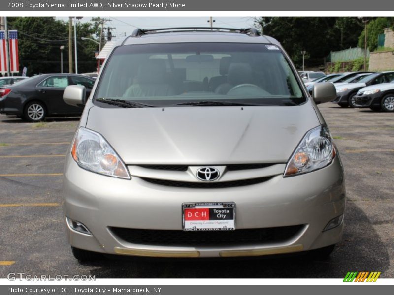 Silver Shadow Pearl / Stone 2008 Toyota Sienna Limited AWD