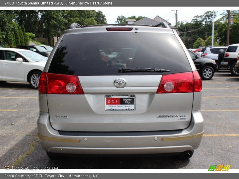 Silver Shadow Pearl / Stone 2008 Toyota Sienna Limited AWD