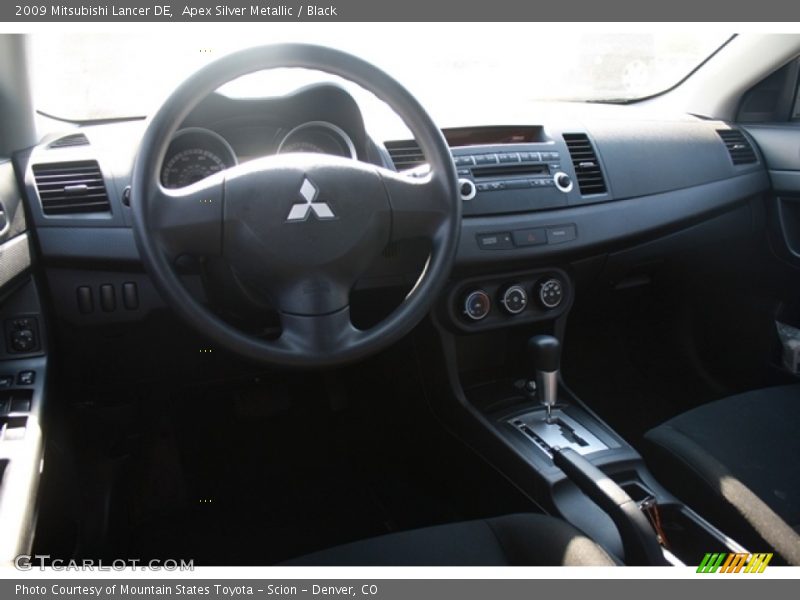 Apex Silver Metallic / Black 2009 Mitsubishi Lancer DE