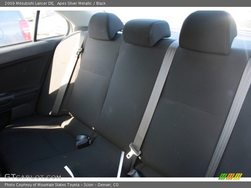 Apex Silver Metallic / Black 2009 Mitsubishi Lancer DE