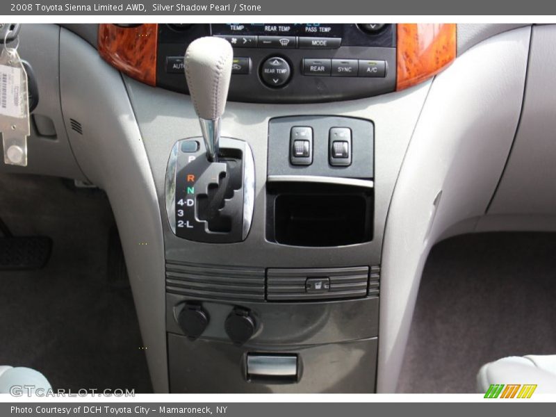 Silver Shadow Pearl / Stone 2008 Toyota Sienna Limited AWD