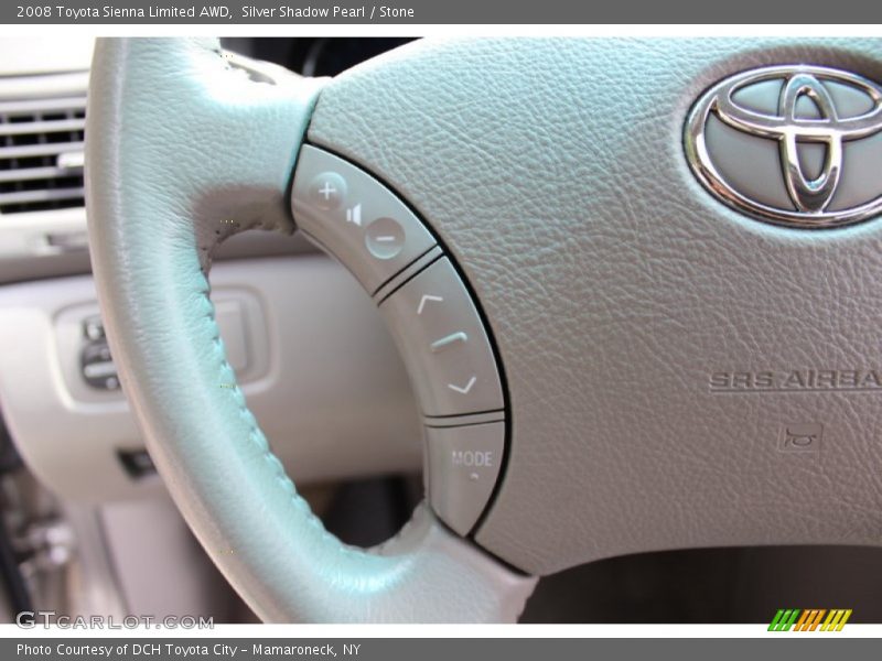 Silver Shadow Pearl / Stone 2008 Toyota Sienna Limited AWD