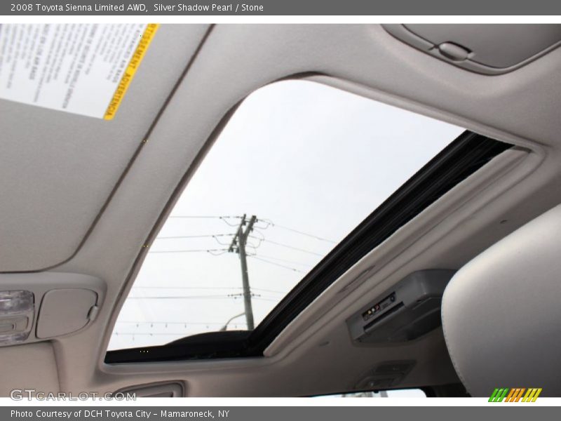 Silver Shadow Pearl / Stone 2008 Toyota Sienna Limited AWD