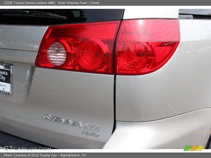 Silver Shadow Pearl / Stone 2008 Toyota Sienna Limited AWD