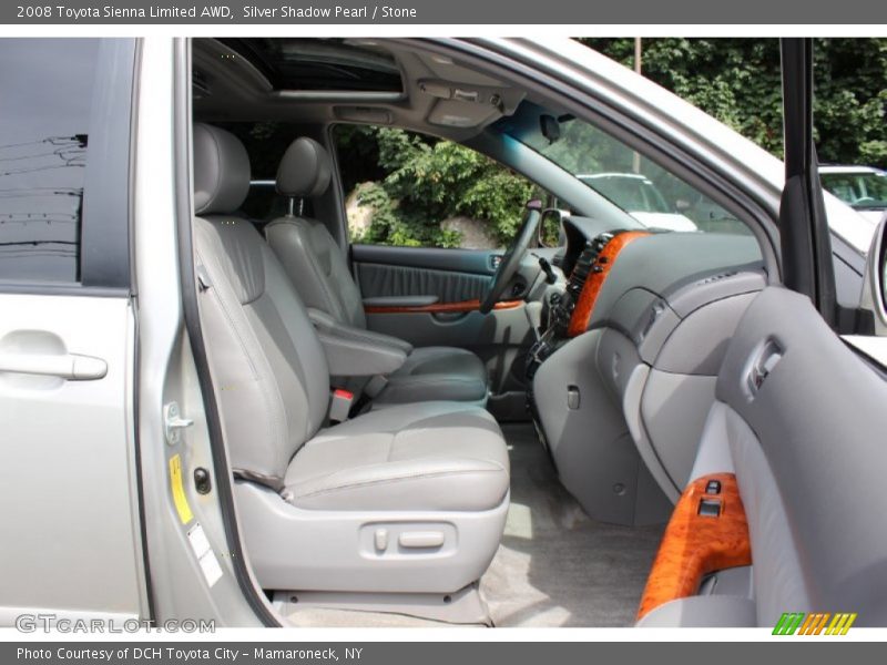 Silver Shadow Pearl / Stone 2008 Toyota Sienna Limited AWD