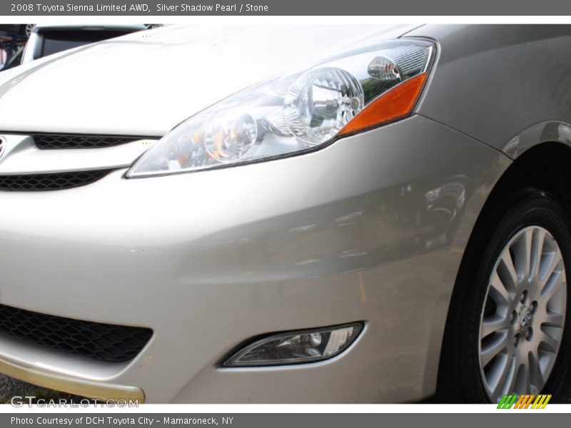 Silver Shadow Pearl / Stone 2008 Toyota Sienna Limited AWD