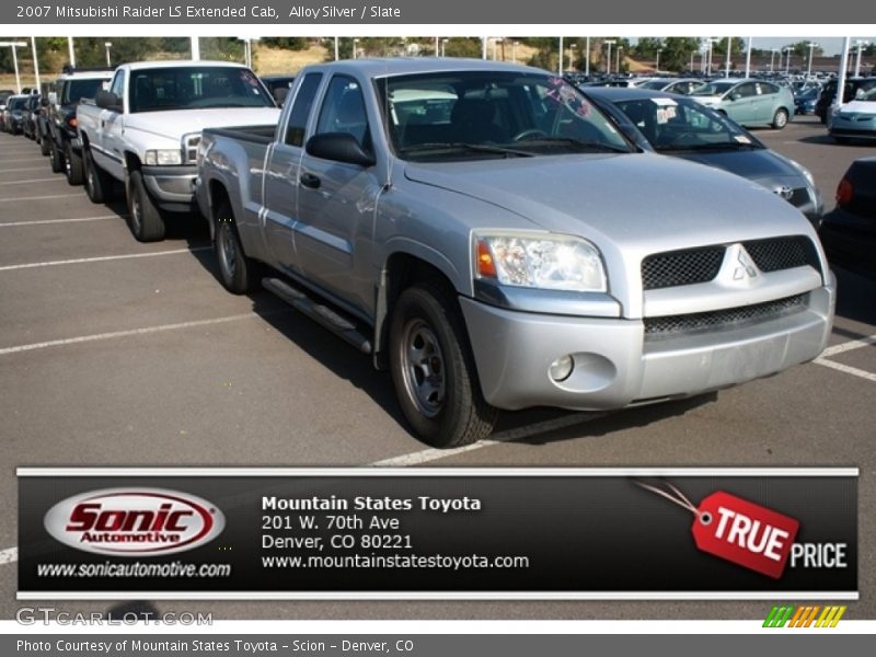 Alloy Silver / Slate 2007 Mitsubishi Raider LS Extended Cab