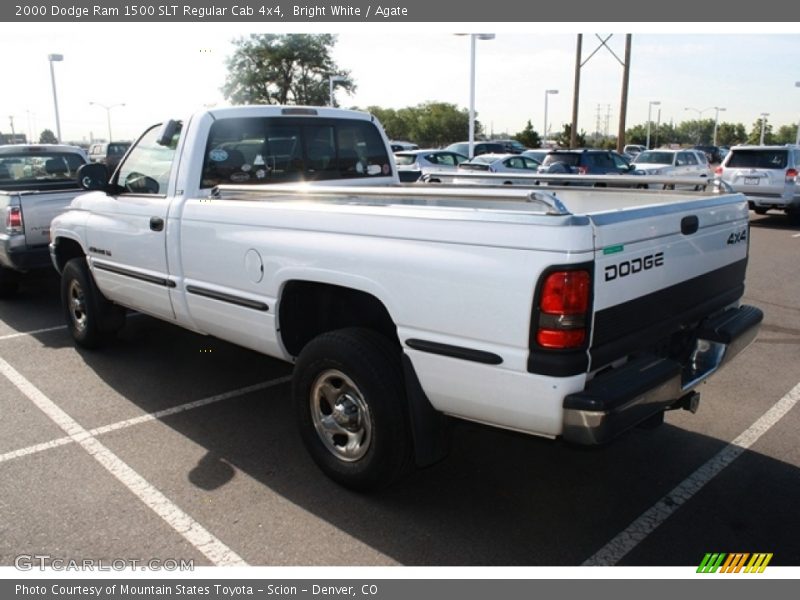 Bright White / Agate 2000 Dodge Ram 1500 SLT Regular Cab 4x4