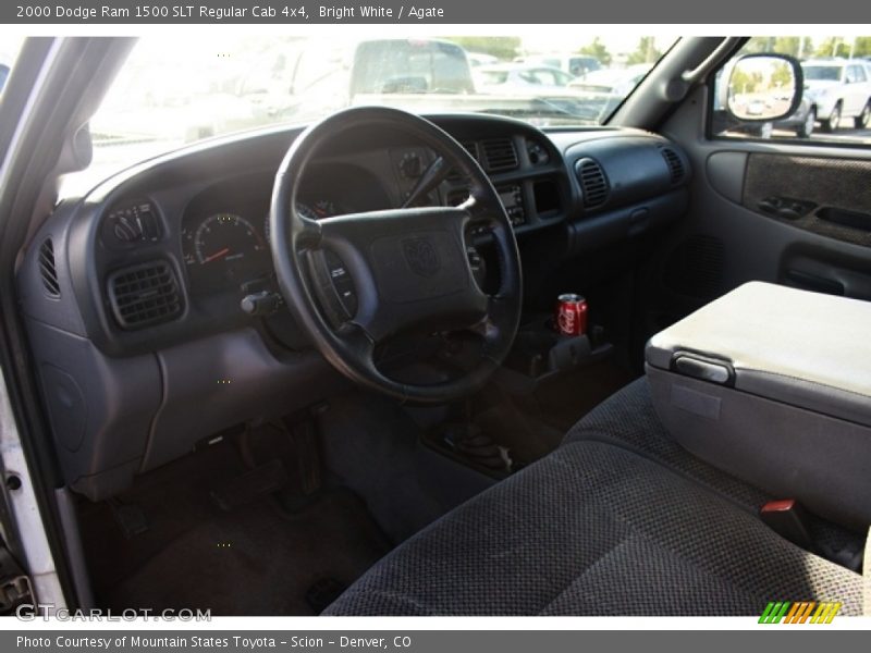 Bright White / Agate 2000 Dodge Ram 1500 SLT Regular Cab 4x4