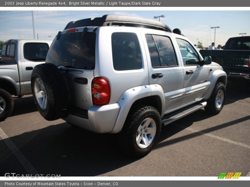 Bright Silver Metallic / Light Taupe/Dark Slate Gray 2003 Jeep Liberty Renegade 4x4