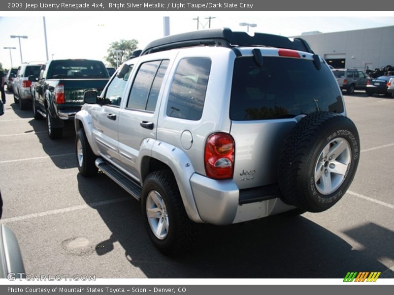 Bright Silver Metallic / Light Taupe/Dark Slate Gray 2003 Jeep Liberty Renegade 4x4