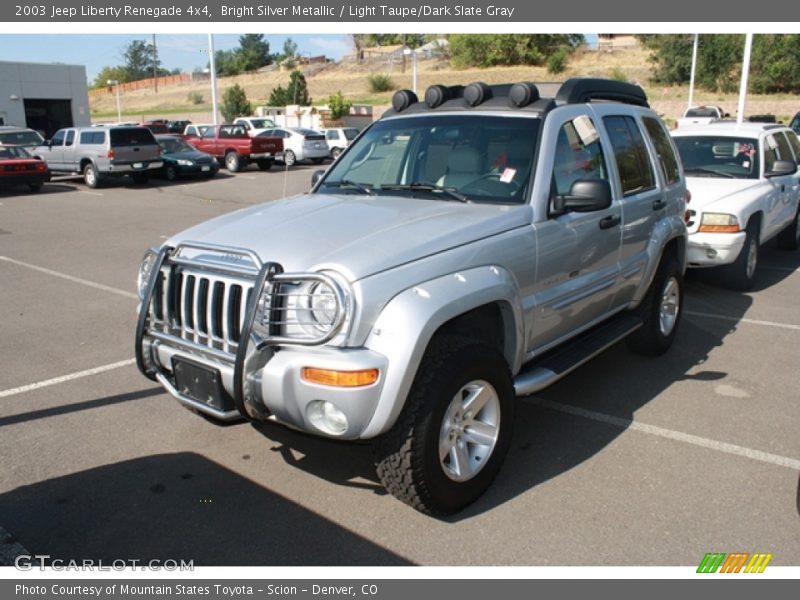 Bright Silver Metallic / Light Taupe/Dark Slate Gray 2003 Jeep Liberty Renegade 4x4