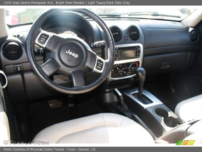 Bright Silver Metallic / Light Taupe/Dark Slate Gray 2003 Jeep Liberty Renegade 4x4