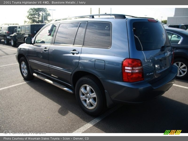 Bluestone Metallic / Ivory 2001 Toyota Highlander V6 4WD
