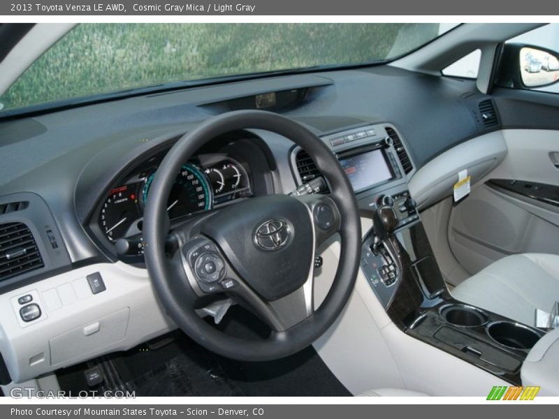 Cosmic Gray Mica / Light Gray 2013 Toyota Venza LE AWD