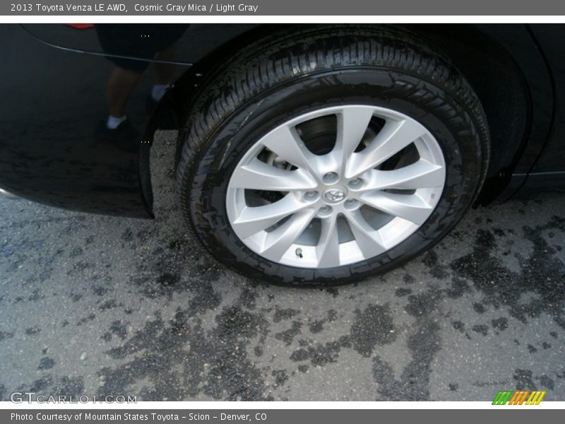 Cosmic Gray Mica / Light Gray 2013 Toyota Venza LE AWD