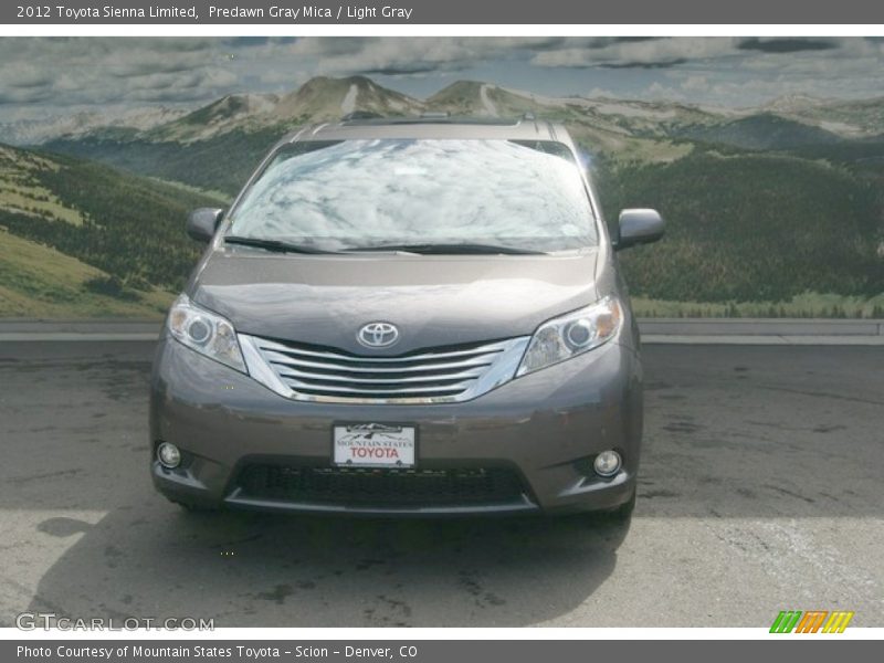 Predawn Gray Mica / Light Gray 2012 Toyota Sienna Limited