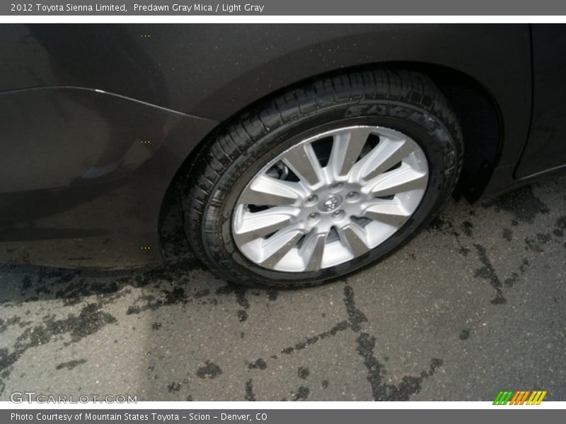 Predawn Gray Mica / Light Gray 2012 Toyota Sienna Limited