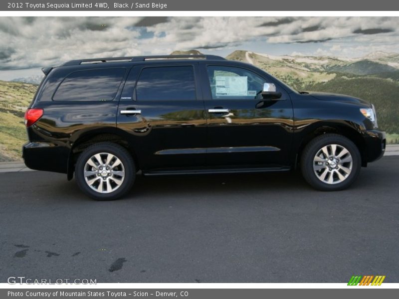 Black / Sand Beige 2012 Toyota Sequoia Limited 4WD