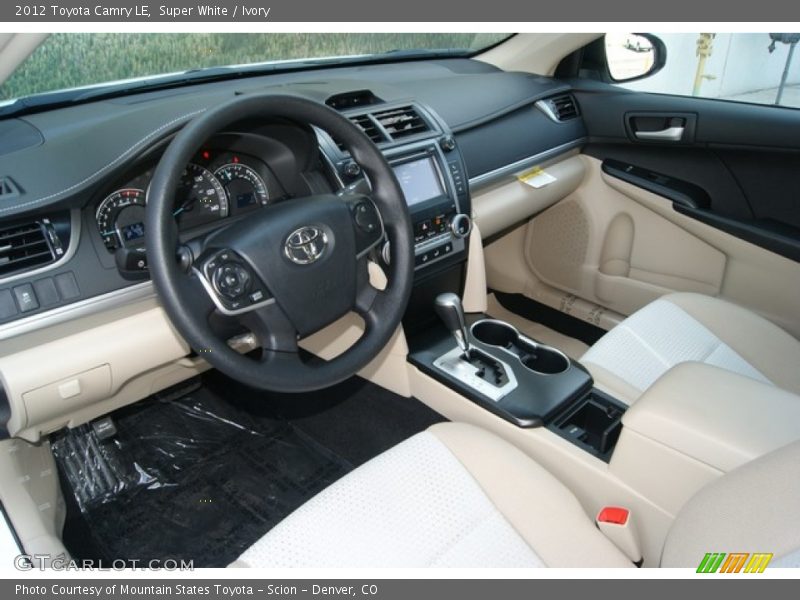 Super White / Ivory 2012 Toyota Camry LE