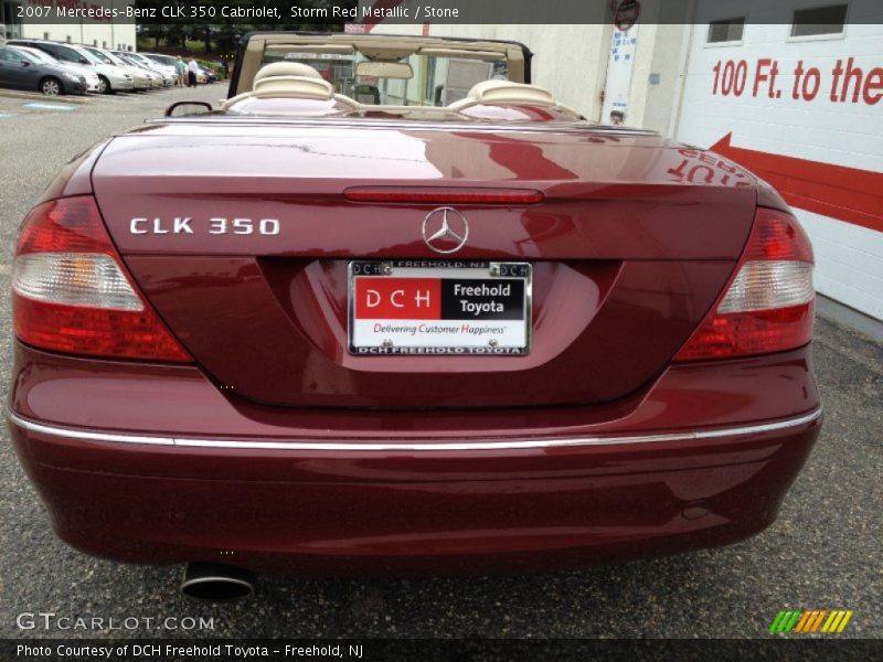 Storm Red Metallic / Stone 2007 Mercedes-Benz CLK 350 Cabriolet