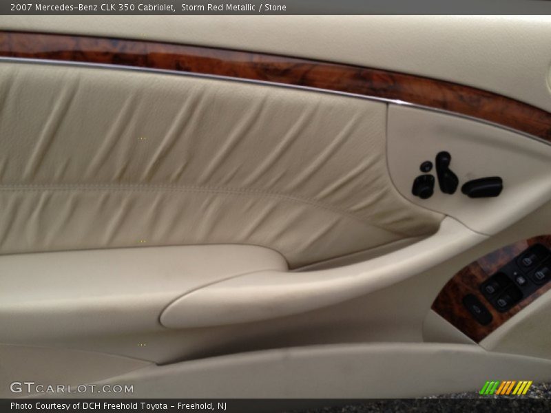 Storm Red Metallic / Stone 2007 Mercedes-Benz CLK 350 Cabriolet
