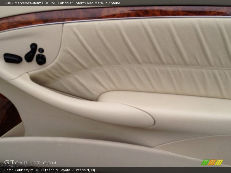 Storm Red Metallic / Stone 2007 Mercedes-Benz CLK 350 Cabriolet