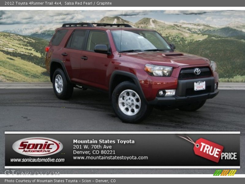 Salsa Red Pearl / Graphite 2012 Toyota 4Runner Trail 4x4