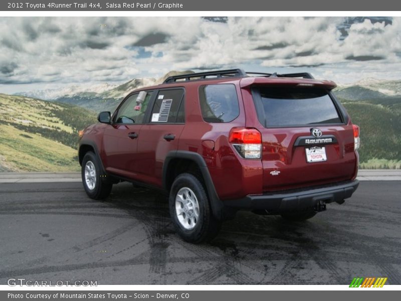 Salsa Red Pearl / Graphite 2012 Toyota 4Runner Trail 4x4