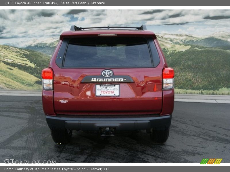 Salsa Red Pearl / Graphite 2012 Toyota 4Runner Trail 4x4