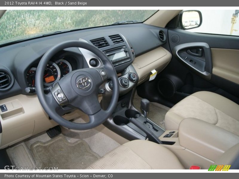 Black / Sand Beige 2012 Toyota RAV4 I4 4WD