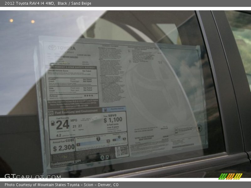 Black / Sand Beige 2012 Toyota RAV4 I4 4WD