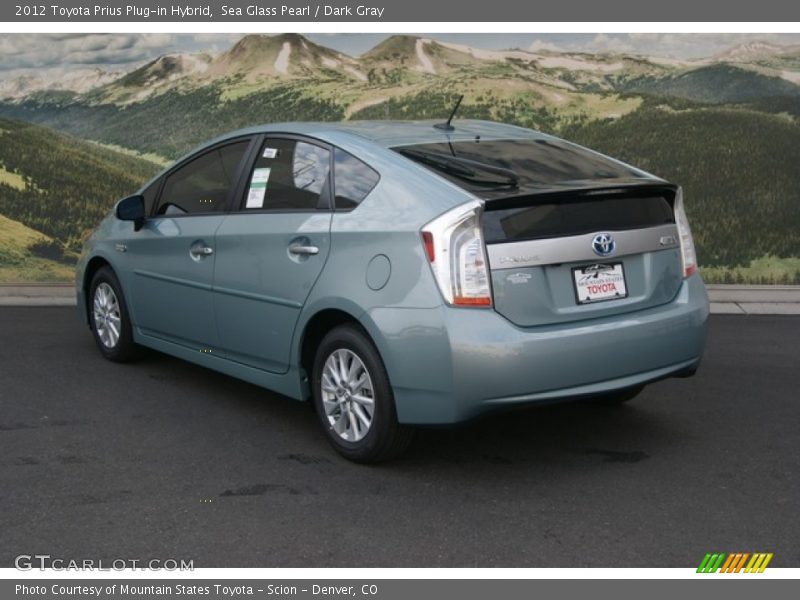 Sea Glass Pearl / Dark Gray 2012 Toyota Prius Plug-in Hybrid