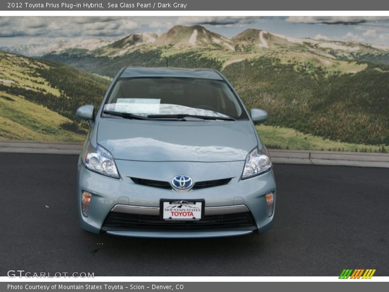 Sea Glass Pearl / Dark Gray 2012 Toyota Prius Plug-in Hybrid