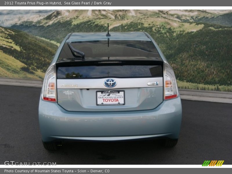 Sea Glass Pearl / Dark Gray 2012 Toyota Prius Plug-in Hybrid