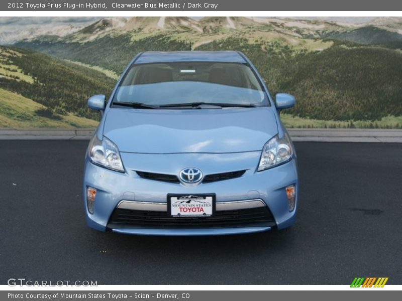 Clearwater Blue Metallic / Dark Gray 2012 Toyota Prius Plug-in Hybrid