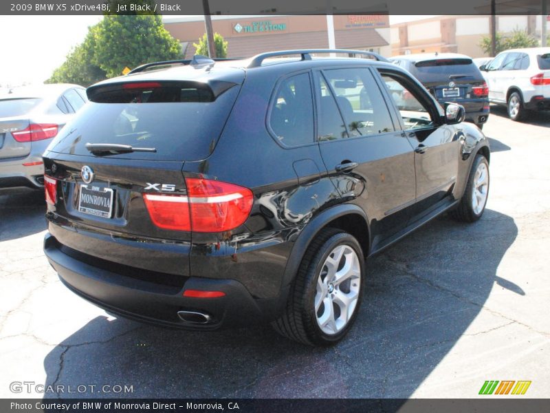 Jet Black / Black 2009 BMW X5 xDrive48i