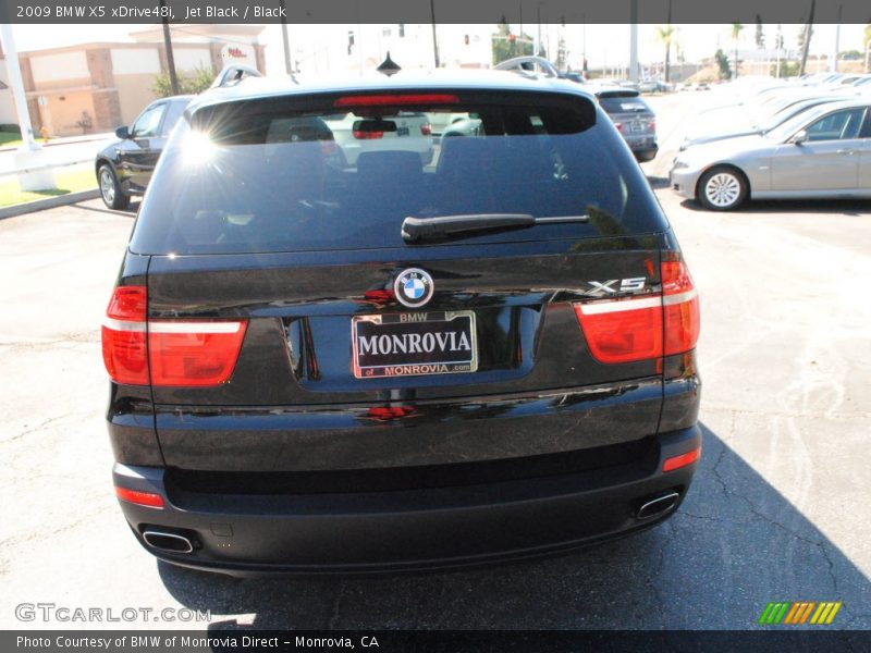 Jet Black / Black 2009 BMW X5 xDrive48i