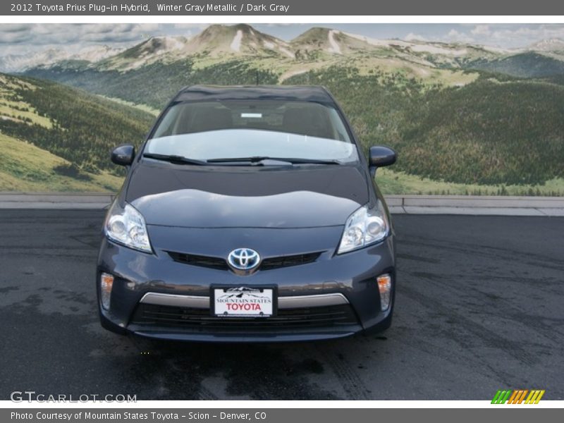 Winter Gray Metallic / Dark Gray 2012 Toyota Prius Plug-in Hybrid
