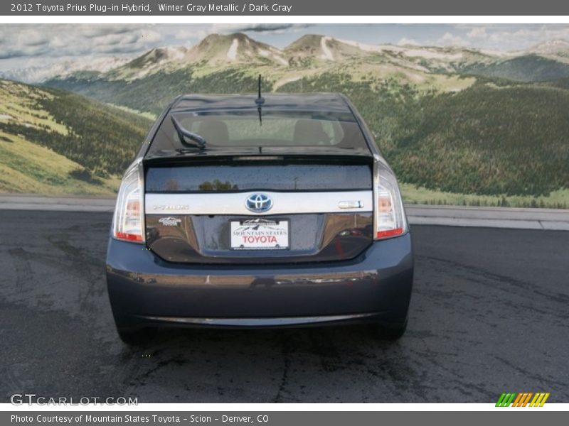 Winter Gray Metallic / Dark Gray 2012 Toyota Prius Plug-in Hybrid