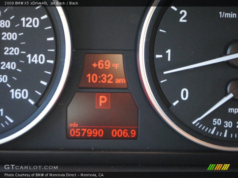 Jet Black / Black 2009 BMW X5 xDrive48i