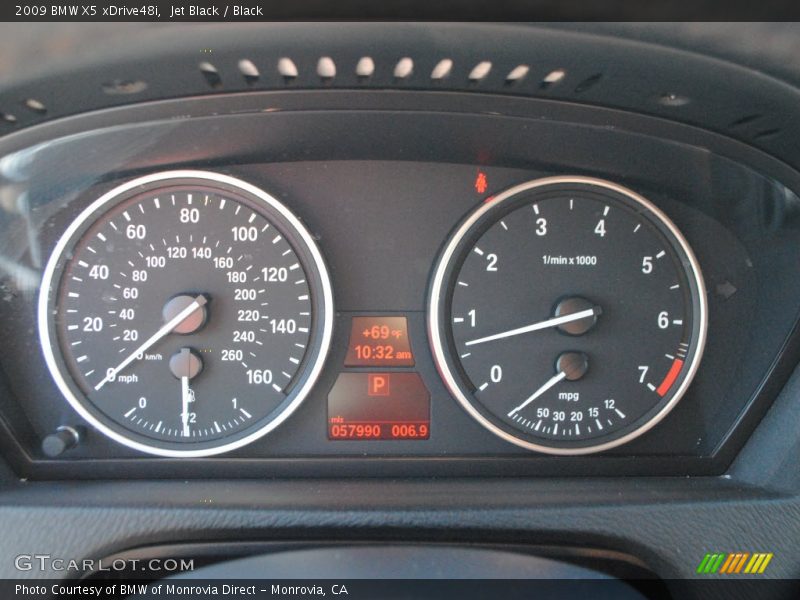 Jet Black / Black 2009 BMW X5 xDrive48i